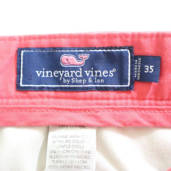 Vineyard Vines Men's Size 35 9" Summer Club Shorts Classic Fit Pink - Picture 8 of 9